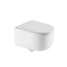 Унітаз підвісний Qtap Taurus безободковий з сидінням Soft-close QT2433084EUQW