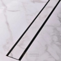 Трап для душу MCH 65 см з решіткою Класик під плитку (чорний) CH 650 KC