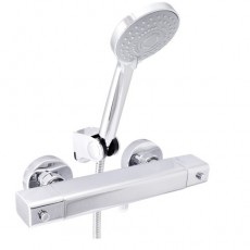 Змішувач для душу Rubineta (Thermo-12/K Square) корпус — моноліт, лійка шланг H2S0L08