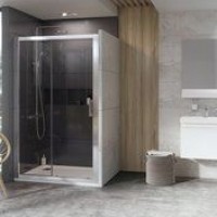 Душевые двери Ravak 10DP2-100 Белый Transparent 