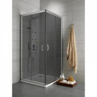 Душова штора Premium Plus C 80x80 графіт Radaway (30463-01-05N)