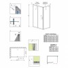 Душові двері Premium Plus DWJ 140 фабрик Radaway (33323-01-06N) Замовний