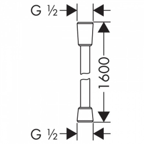 Шланг Isiflex 160 HansGrohe (28276700)