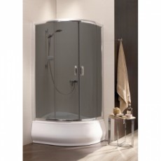 Душова штора Premium Plus Е 100x80 графіт Radaway (30481-01-05N)