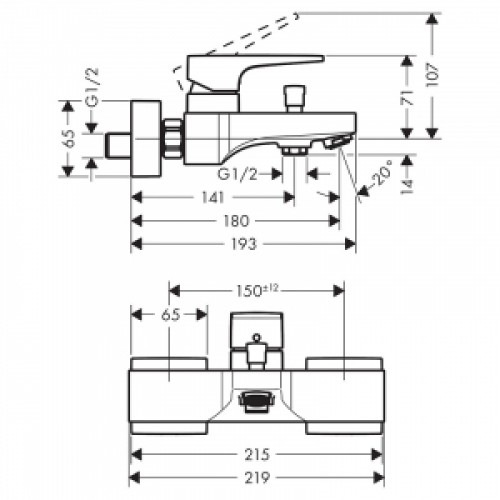 Смеситель Metropol HansGrohe 32540670