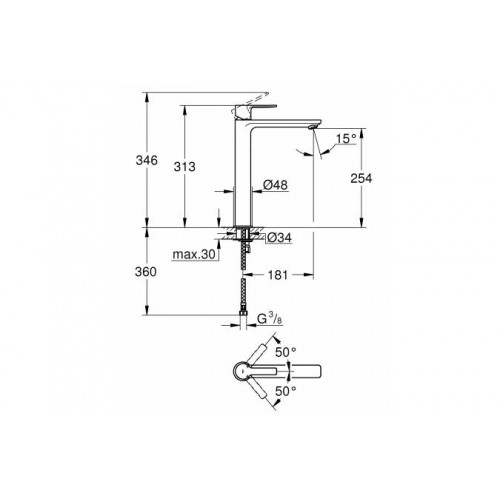 Змішувач Lineare XL Grohe (23405001)