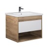 Тумба Oslo 70 Wood з умивальником Ideal 70 дуб крафт/біла