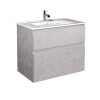 Тумба Палермо 80-U з умивальником SU-80 бетон світлий