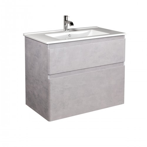 Тумба Палермо 80-U з умивальником SU-80 бетон світлий