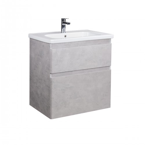Тумба Палермо 70-U з умивальником ID-70 бетон світлий