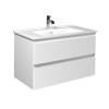 Тумба Сорренто 80-A з умивальником SU-80 біла
