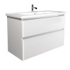 Тумба Палермо 100-U з умивальником ID-100 біла