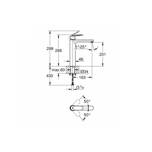 Змішувач Eurosmart Cosmopolitan XL Grohe (23921000)