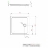 Піддон Doros C Stone 90x90 Radaway (SDRC9090-01-04S)