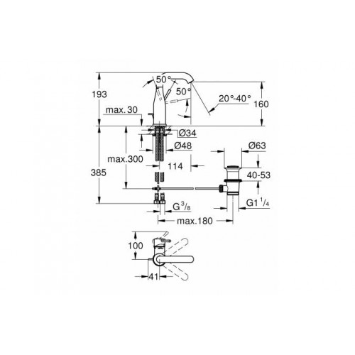 Змішувач Essence New M Grohe (23462AL1)