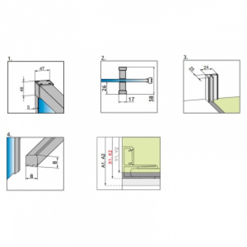 Душевая кабина Idea KDJ 100 L Radaway (387040-01-01L)