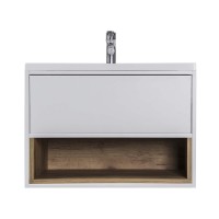 Тумба BRAVO 70-A с умывальником Cosmopolitan 70 белая