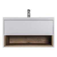 Тумба BRAVO 80-A з умивальником Cosmopolitan 80 біла