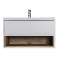 Тумба BRAVO 80-A з умивальником Cosmopolitan 80 біла