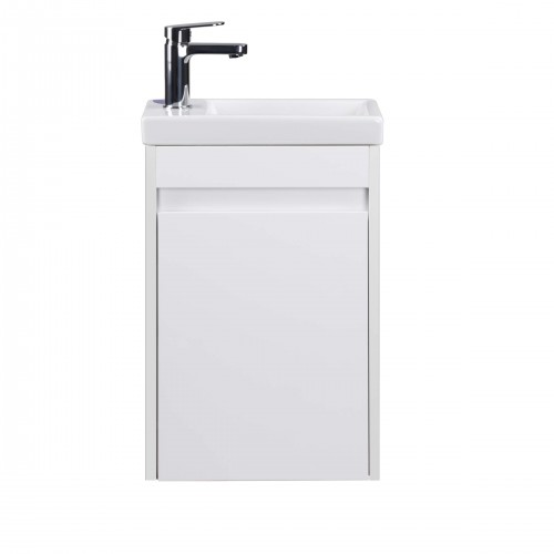 Тумба Сіті 40-A з умивальником Como 40 біла підвісна