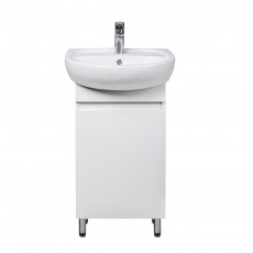 Тумба Фокус 50 з умивальником Solo 50 біла