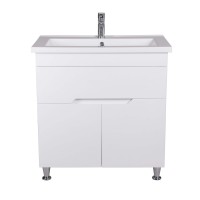 Тумба Форсаж 80 с умывальником Cosmopolitan 80 белый