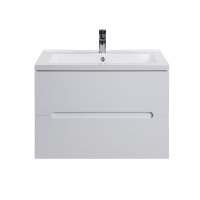 Тумба Octavio 70-A с умывальником Cosmopolitan 70 белая