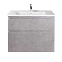 Тумба Палермо 80-U с умывальником SU-80 бетон светлый