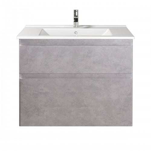 Тумба Палермо 80-U з умивальником SU-80 бетон світлий