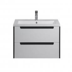 Тумба Paula 70-A з умивальником Cosmopolitan 70 біла/графіт
