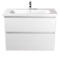 Тумба Палермо 90-U с умывальником ID-90 белая