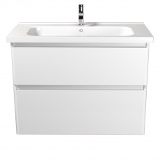 Тумба Палермо 90-U з умивальником ID-90 біла