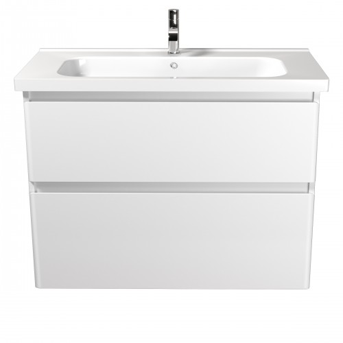 Тумба Палермо 90-U з умивальником ID-90 біла