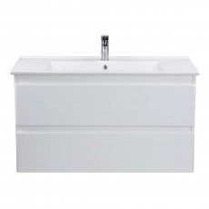 Тумба Сорренто 100-A з умивальником SU-100 біла