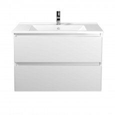 Тумба Сорренто 80-A з умивальником SU-80 біла