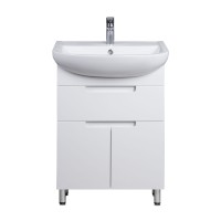 Тумба Тетрис 60 с умывальником Arteco 60 белая