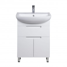 Тумба Тетріс 60 з умивальником Arteco 60 біла