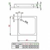 Поддон Siros Compact C 80x80 с пенопласта стеллажем Radaway (SBC8817-2)