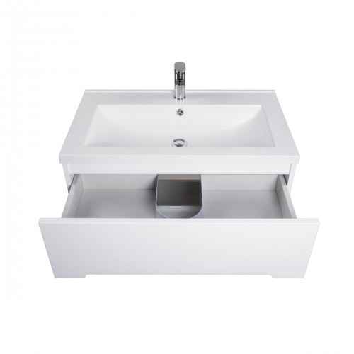 Тумба Octavio 70-A с умывальником Cosmopolitan 70 белая