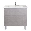 Тумба Палермо 80-U з умивальником SU-80 бетон світлий