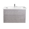 Тумба Палермо 100-U з умивальником ID-100 бетон світлий