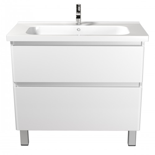 Тумба Палермо 90-U з умивальником ID-90 біла