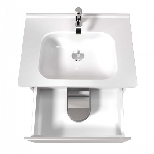 Тумба Сорренто 70-A з умивальником ID-70 біла