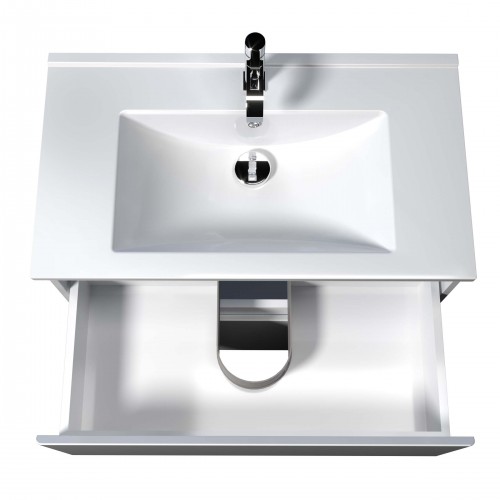 Тумба Сорренто 80-A з умивальником SU-80 біла