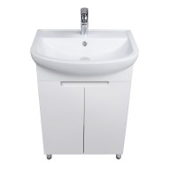 Тумба Тетріс 55 з умивальником Arteco 55 біла