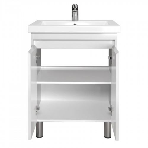 Тумба Сіті 70-U   з умивальником Cosmopolitan 70 біла підлогова/підвісна