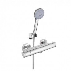 Змішувач для душу Rubineta (Thermo-12/K) корпус — моноліт, лійка шланг H20L08