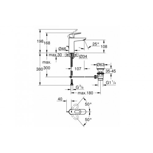Змішувач BauLoop Grohe (23762000)