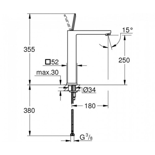 Змішувач Eurocube Joystick Grohe (23661000)