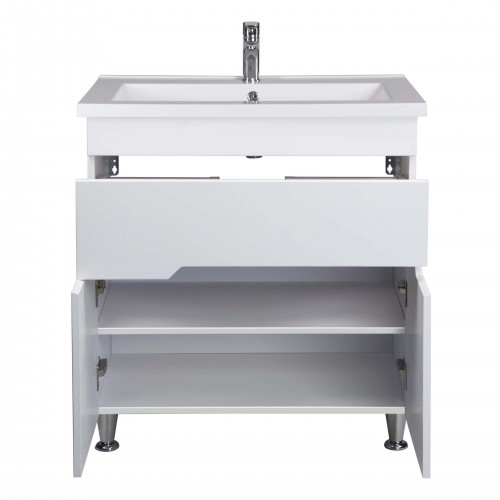 Тумба Форсаж 80 з умивальником Cosmopolitan 80 білий